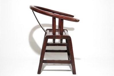 Vier Chinese houten stoelen, 19/20e eeuw