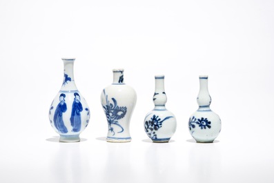 A group of Chinese blue and white wares, mostly Kangxi