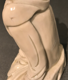 Quatre figures en porcelaine blanc de Chine de Dehua, Kangxi et post&eacute;rieur