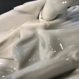 Un mod&egrave;le de l'immortel Li Tieguai en porcelaine blanc de Chine de Dehua, 19&egrave;me