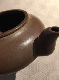 Three various Chinese Yixing stoneware teapots and covers, 19/20th C.