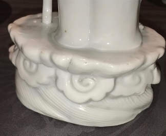 Un mod&egrave;le de l'immortel Li Tieguai en porcelaine blanc de Chine de Dehua, 19&egrave;me