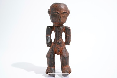 An African carved wood &quot;Ofika&quot; figure, Lilwa, Mbole, Congo, 1st half 20th C.