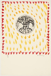 Alechinsky, Pierre (Belgi&euml;, 1927), Gilles de Binche en zonder titel, litho op papier, genum. 44/60