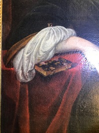 Ecole hollandaise, 17&egrave;me, Portrait d'une femme, dat&eacute; 1693, huile sur toile