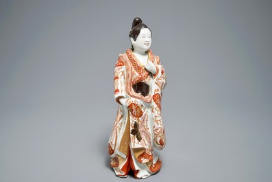 A Japanese Imari figure of a Bijin, Edo, 17/18th C.