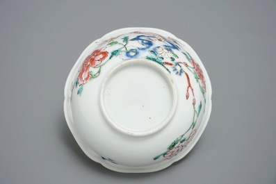 A fine Chinese famille rose cup and saucer with roosters, Yongzheng