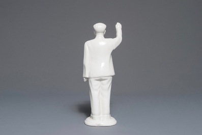 A tall Chinese figure of Mao Zedong waving, 2nd half 20th C.