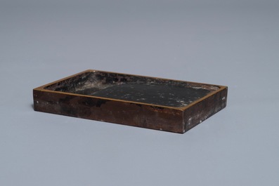 十九世纪   书法盒 镀金