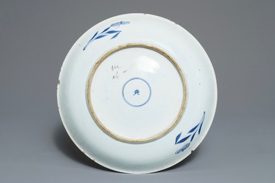 19世纪 康熙 青花瓷鱼缸