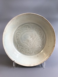 A Chinese Dingyao dish and a Qingbai bowl, Song or later