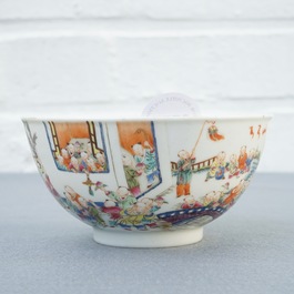 十九到二十世纪  粉彩瓷碗和瓷碟一套 