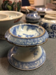 A varied collection of Chinese porcelain, Kangxi and later