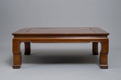 A low Chinese rectangular side table, Kang, 20th C.