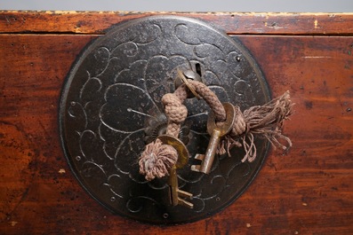 A two-part Japanese tansu cabinet, Meiji, 19th C.