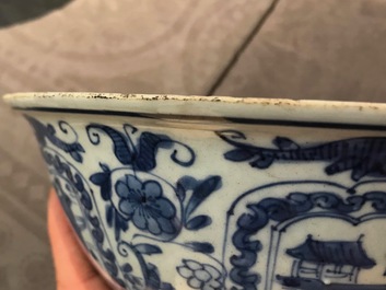 Un bol en porcelaine de Chine bleu et blanc, Wanli