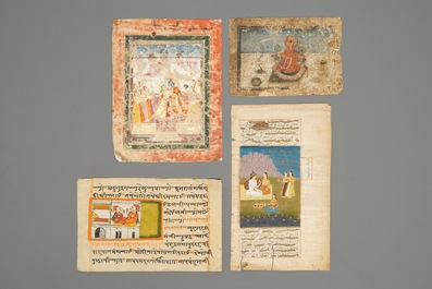 Une collection de miniatures et calligraphies islamiques et persans et un Coran, Iran et Inde, 19/20&egrave;me