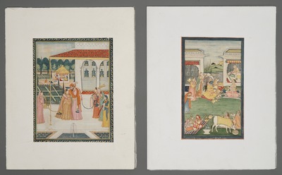 Huit miniatures et calligraphies islamiques et persans, Iran et Inde, 19/20&egrave;me