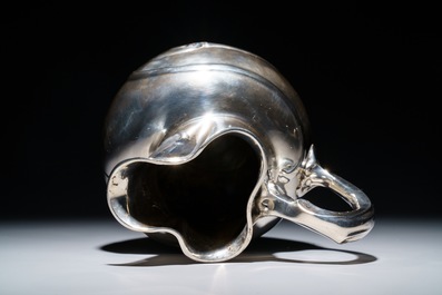 A silver Jugendstil water jug, Germany, early 20th C.