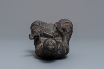 A Chinese bronze figure of Buddha, Ming