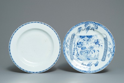 Un lot vari&eacute; en porcelaine de Chine bleu et blanc, famille verte et Swatow, 16/18&egrave;me