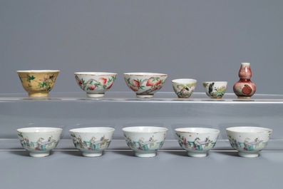 Een diverse collectie Chinees porselein, 19e eeuw en Republiek
