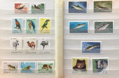 Une collection de timbres chinoises, 19/20&egrave;me