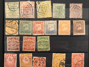 Een collectie Chinese postzegels, 19/20e eeuw
