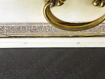 A rectangular Siculo-Arabic ivory casket, Sicily, 13/14th C.