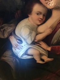 Follower of Hendrick van Balen, Antwerp school: Holy family, oil on panel, 16/17th C.