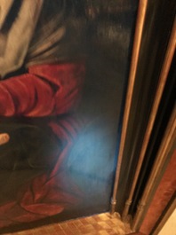 Suiveur de Hendrick van Balen, &eacute;cole anversoise: La sainte famille, huile sur panneau, 16/17&egrave;me