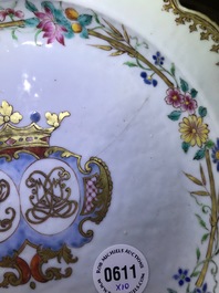 Dix plats en porcelaine de Chine famille rose, Yongzheng et apr&egrave;s