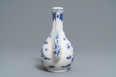 A Chinese blue and white 'Bleu de Hue' Vietnamese market jug, 19th C.