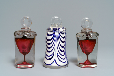 Ten glass paperweights, France, 18/20th C.