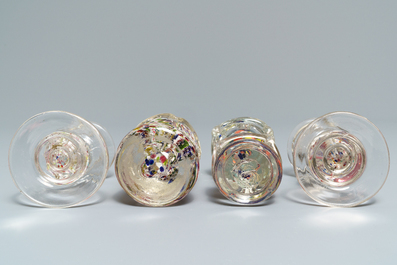 Ten glass paperweights, France, 18/20th C.