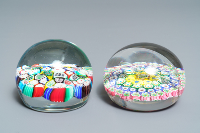 Thirteen glass paperweights, France, 18/20th C.