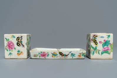 A varied collection of Chinese famille rose wares, 19/20th C.