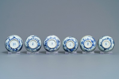 A varied collection of Chinese 'Bleu de Hue' Vietnamese market wares, 19th C.