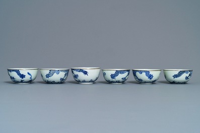 A varied collection of Chinese 'Bleu de Hue' Vietnamese market wares, 19th C.