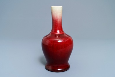 A Chinese 'langyao' red-glazed vase, 19th C.