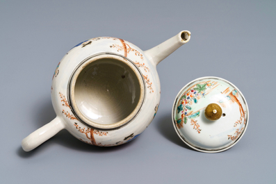 A fine Chinese famille rose 'European subject' teapot and cover, Qianlong