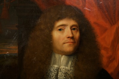 Leermans, Pieter (Dutch school, 1635-1706): Portrait of a man, oil on panel