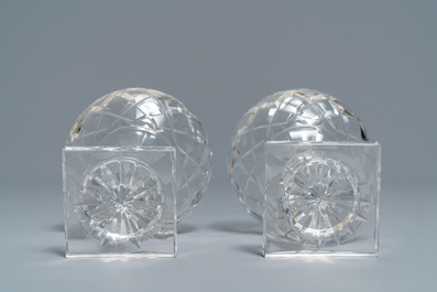 A set of 50 Val-Saint-Lambert crystal glasses, 20th C.