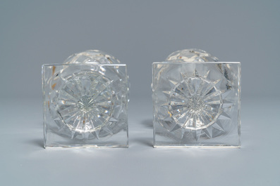 A set of 50 Val-Saint-Lambert crystal glasses, 20th C.