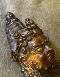 Une figure de Jambhala en bronze, Sino-Tibet, 17/18&egrave;me