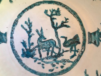 A Chinese Swatow dish with a deer, Ming