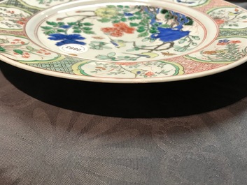 A Chinese famille verte dish with Johanneum mark, ex-coll. August the Strong, Kangxi