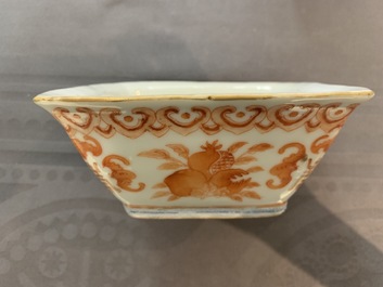 Nine Chinese famille rose bowls, 19th C.