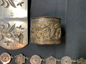 A varied collection of Chinese silver, 19/20th C.