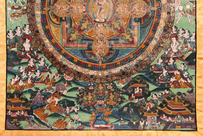 Une collection de cinq thangkas, Tibet, 19/20&egrave;me